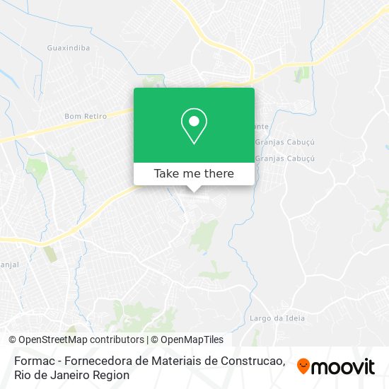 Mapa Formac - Fornecedora de Materiais de Construcao