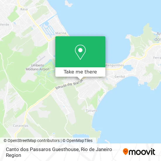 Canto dos Passaros Guesthouse map