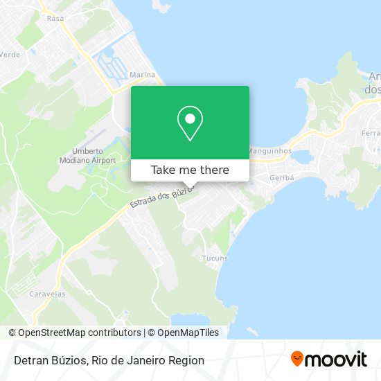 Detran Búzios map