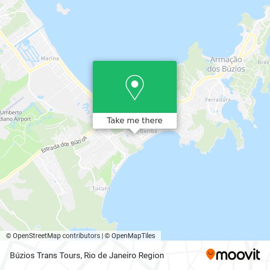 Búzios Trans Tours map
