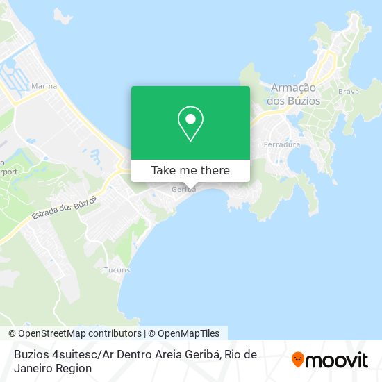 Mapa Buzios 4suitesc / Ar Dentro Areia Geribá