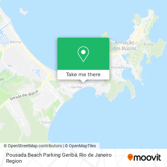 Pousada Beach Parking Geribá map