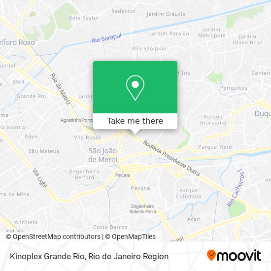 Kinoplex Grande Rio map
