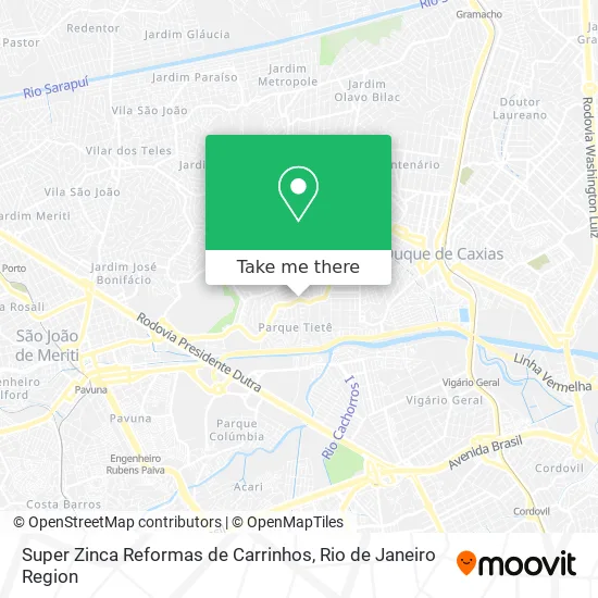 Super Zinca Reformas de Carrinhos map