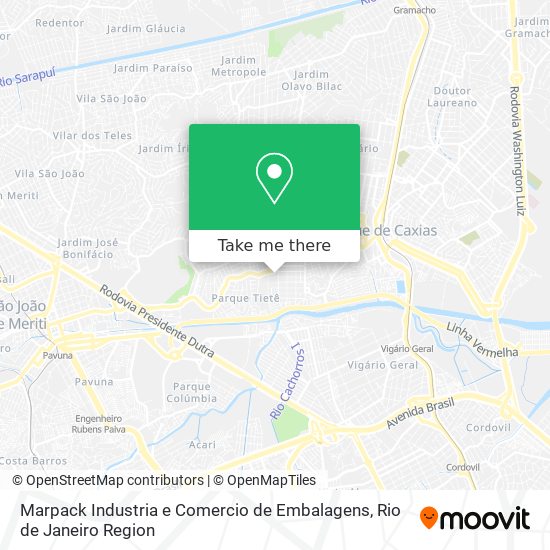 Mapa Marpack Industria e Comercio de Embalagens