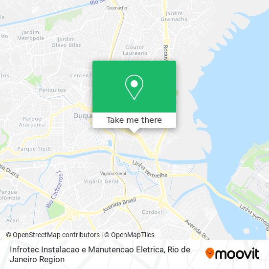 Infrotec Instalacao e Manutencao Eletrica map