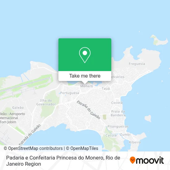 Padaria e Confeitaria Princesa do Monero map