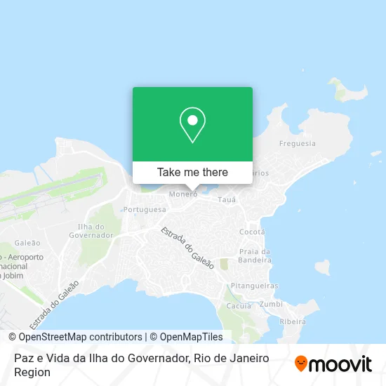 Paz e Vida da Ilha do Governador map