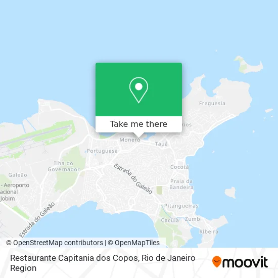 Restaurante Capitania dos Copos map