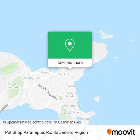 Pet Shop Paranapua map