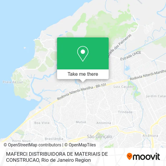 MAFERCI DISTRIBUIDORA DE MATERIAIS DE CONSTRUCAO map