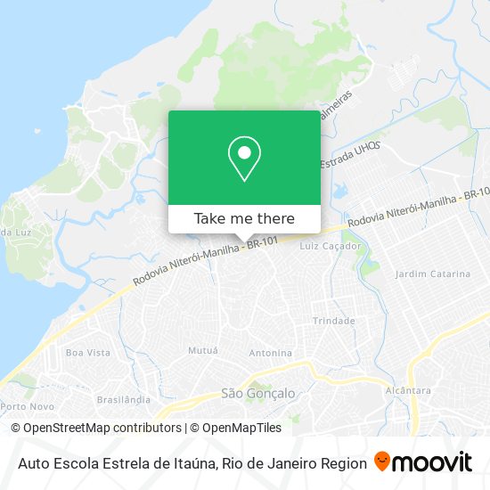 Auto Escola Estrela de Itaúna map