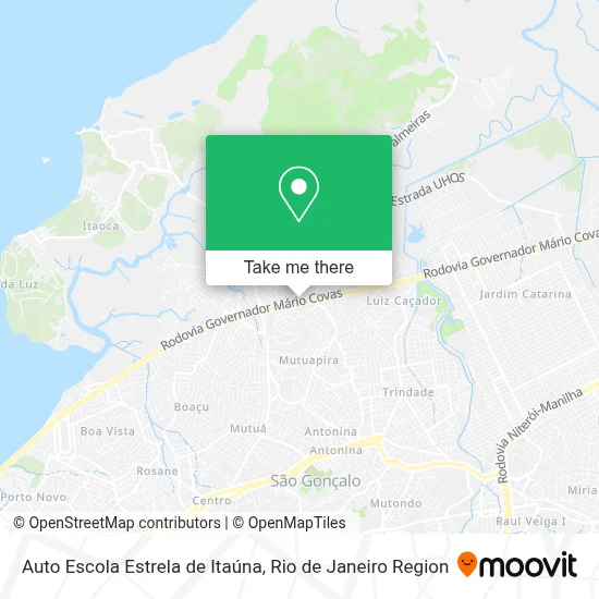 Auto Escola Estrela de Itaúna map