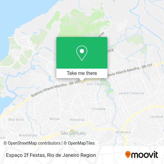 Espaço 2f Festas map
