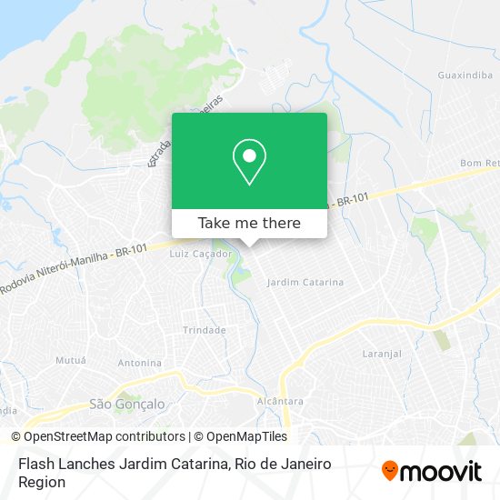 Mapa Flash Lanches Jardim Catarina