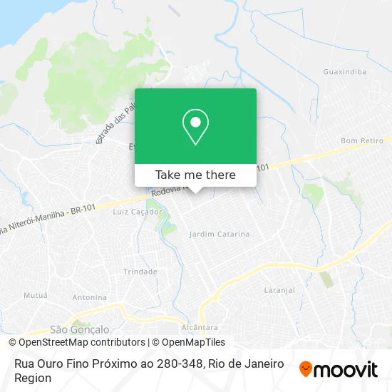 Rua Ouro Fino Próximo ao 280-348 map