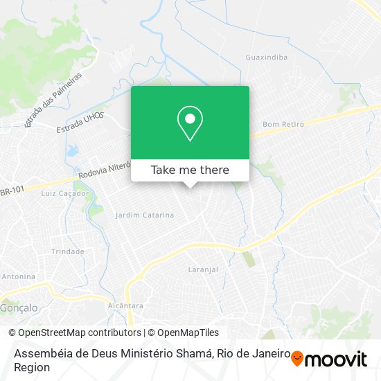 Mapa Assembéia de Deus Ministério Shamá