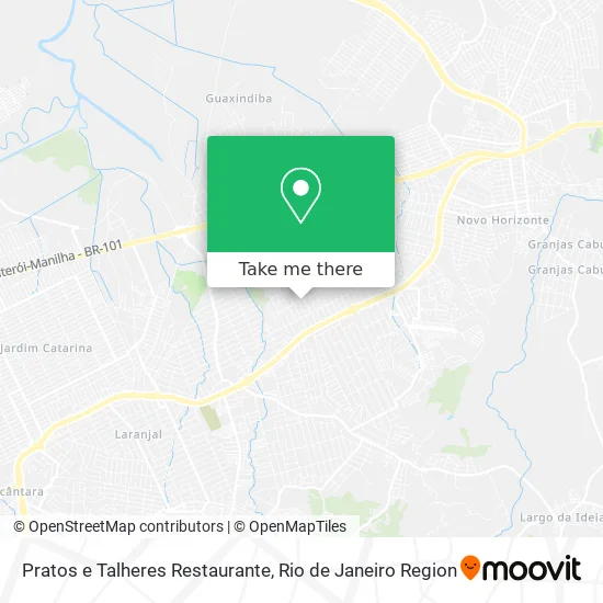 Pratos e Talheres Restaurante map