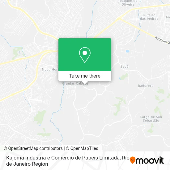 Kajoma Industria e Comercio de Papeis Limitada map