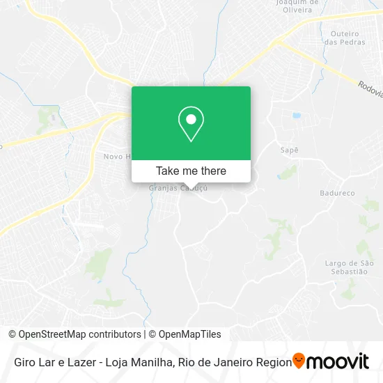 Giro Lar e Lazer - Loja Manilha map