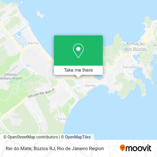 Rei do Mate, Búzios RJ map
