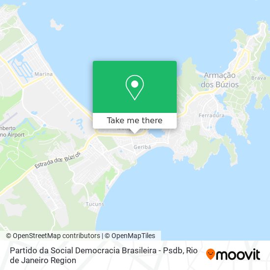 Mapa Partido da Social Democracia Brasileira - Psdb