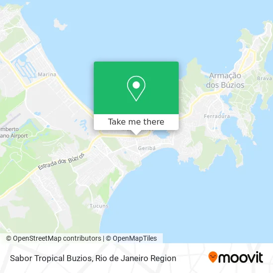 Sabor Tropical Buzios map