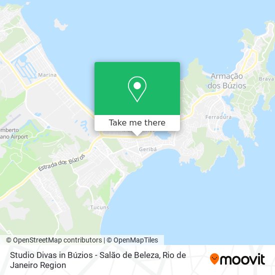 Mapa Studio Divas in Búzios - Salão de Beleza