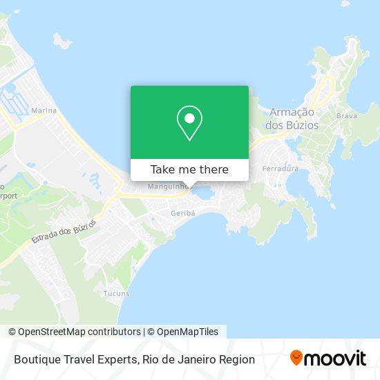 Boutique Travel Experts map