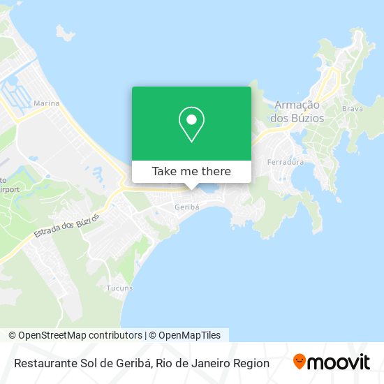 Mapa Restaurante Sol de Geribá