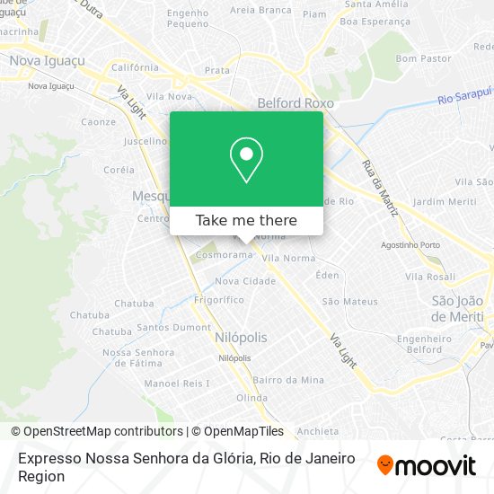 Expresso Nossa Senhora da Glória map