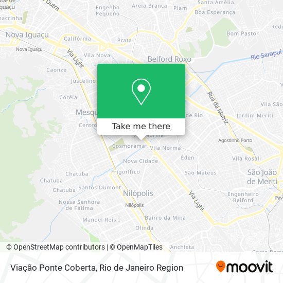 Viação Ponte Coberta map