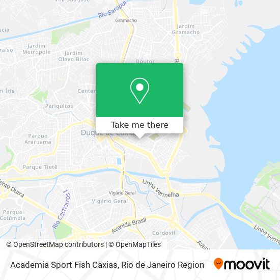 Academia Sport Fish Caxias map
