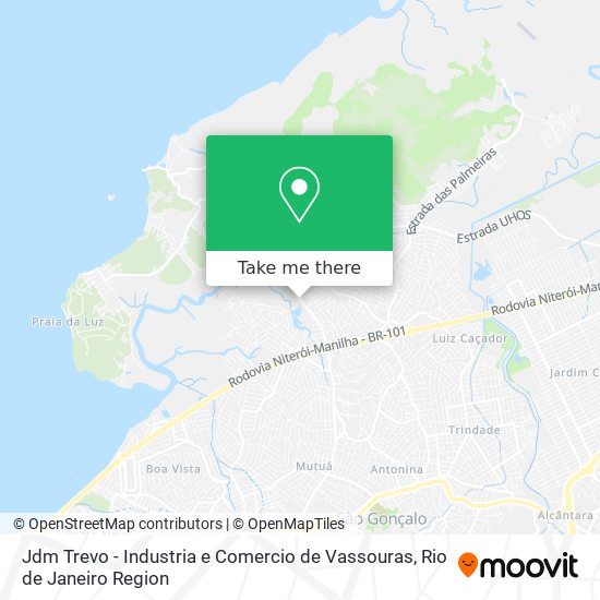 Jdm Trevo - Industria e Comercio de Vassouras map