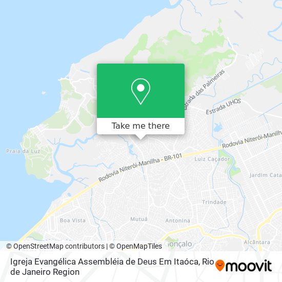 Igreja Evangélica Assembléia de Deus Em Itaóca map