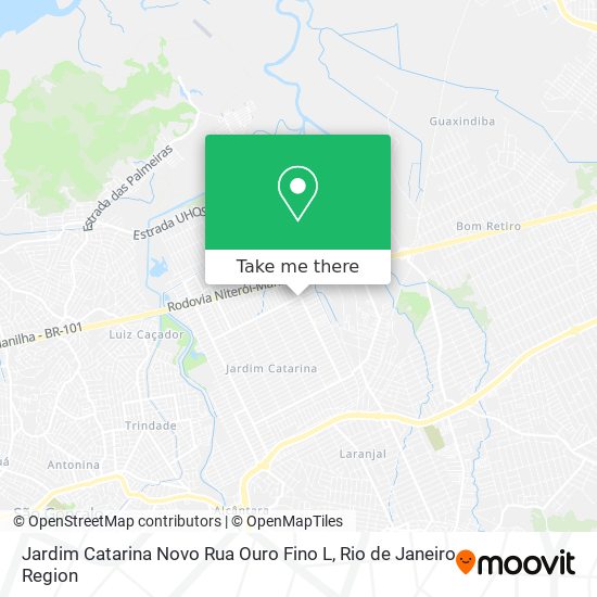 Mapa Jardim Catarina Novo Rua Ouro Fino L