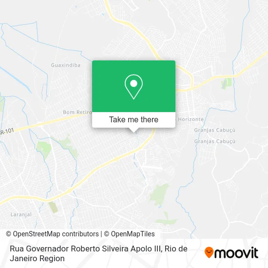 Rua Governador Roberto Silveira Apolo III map