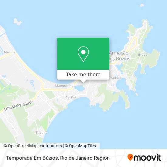Temporada Em Búzios map