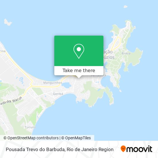 Mapa Pousada Trevo do Barbuda