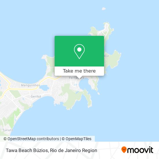 Tawa Beach Búzios map