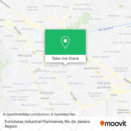 Mapa Estruturas Industrial Fluminense