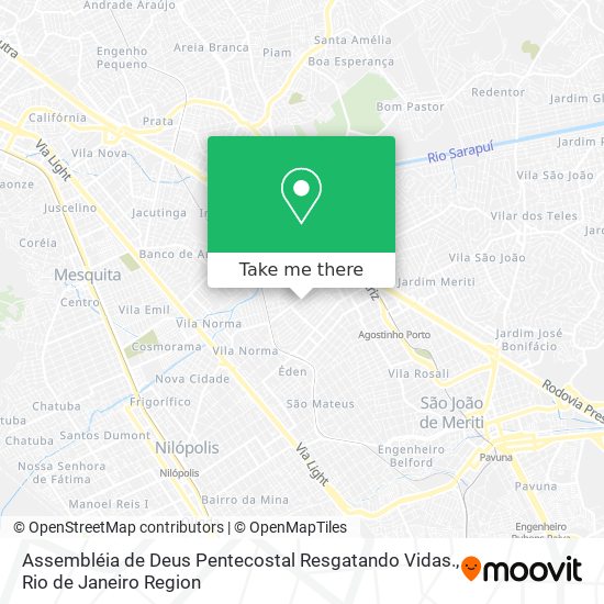Assembléia de Deus Pentecostal Resgatando Vidas. map