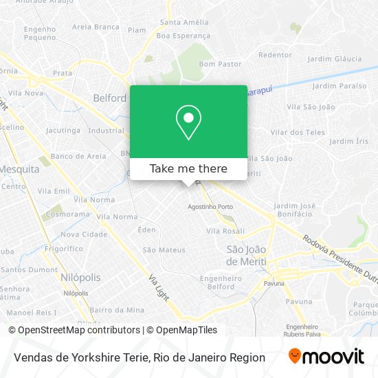 Vendas de Yorkshire Terie map