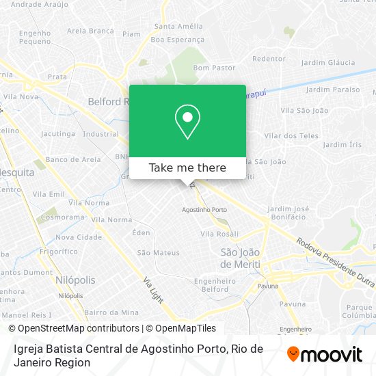 Igreja Batista Central de Agostinho Porto map