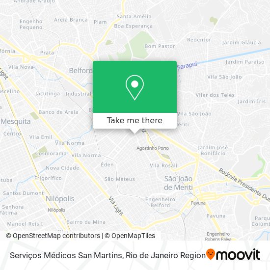 Serviços Médicos San Martins map