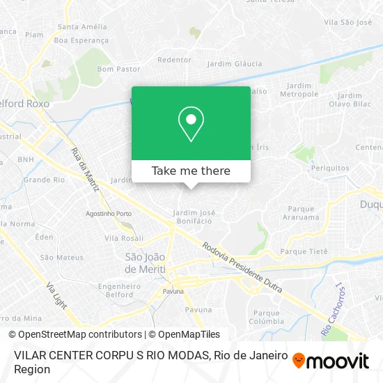 VILAR CENTER CORPU S RIO MODAS map