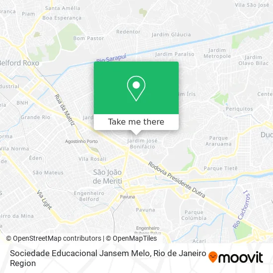 Sociedade Educacional Jansem Melo map