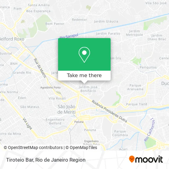 Tiroteio Bar map