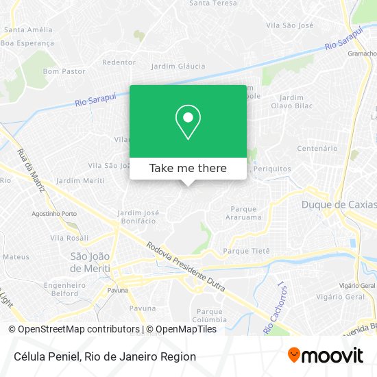 Célula Peniel map