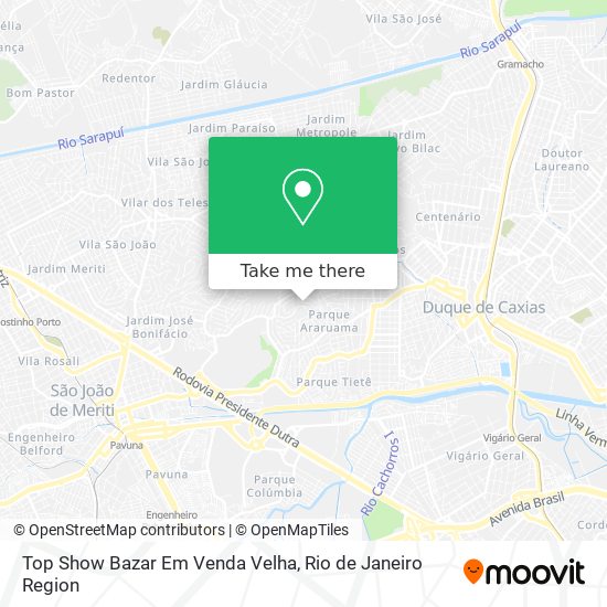 Top Show Bazar Em Venda Velha map